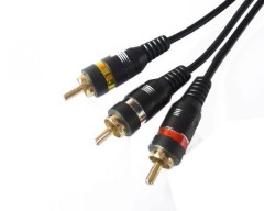 Videokabel DUBLIN, 3-Kanalausfhrung, schwarz, 2,5 m