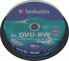 DVD-RW 4,7GB 4X 10er SP