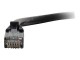 C2G Kabel / 0.5 m Black CAT6PVC SLess UTP  C