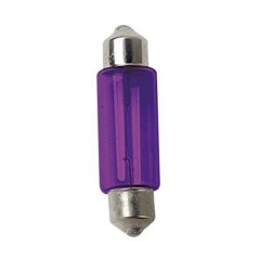 Soffitenlampen C10W, SV8,5-8, 5W, violett,2 St., 11 x 35