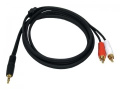 Kabel / 2 m 3.5 mm Stereo MaletoRCA Male