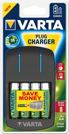 Plug Charger  (4x AA 2.100 mAh)